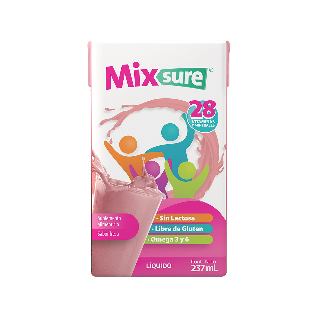 Mixsure Suplemento Alimenticio Líquido Sabor Fresa 237ml